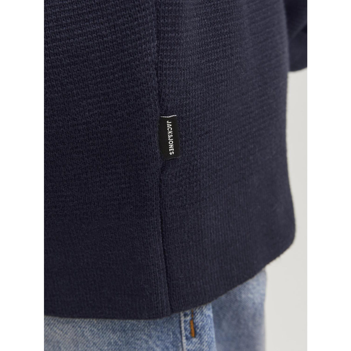 Jack & Jones Junior Night Sky Jprblamilano Stitch Strikk Half Zip Jnr