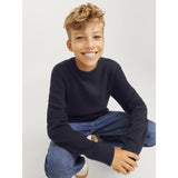 Jack & Jones Junior Night Sky Jprblamilano Stitch Strikk Crew Neck Jnr