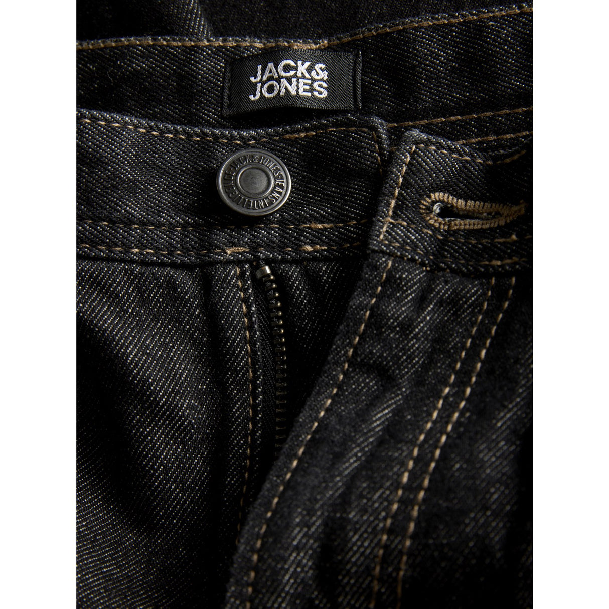 Jack & Jones Junior Black Denim Jjialex Jjoriginal Akm 368 Sn Jnr