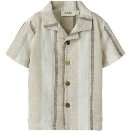 Lil'Atelier Coconut Milk Nbmfibert Ss Loose Skjorte Lil