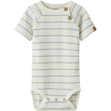 Lil'Atelier Coconut Milk Zen Blue Nbmkail Ss Slim Body Lil Noos