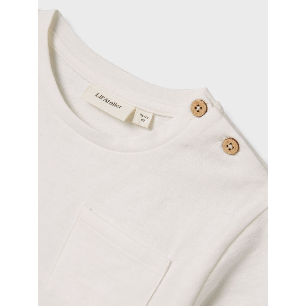 Lil'Atelier Coconut Milk Nmmdolan Ss Loose Topp Lil Noos