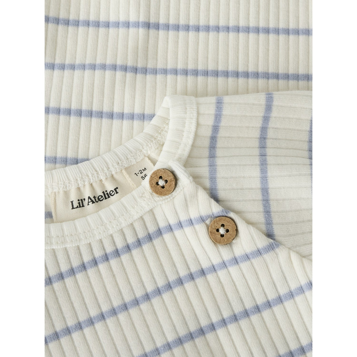 Lil'Atelier Coconut Milk Zen Blue Nbmkail Ss Slim Body Lil Noos