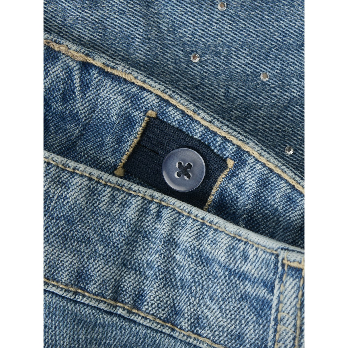 Name It Medium Blue Denim Nkfrose Hw L Dnm Rhine Shorts 2277-Bc