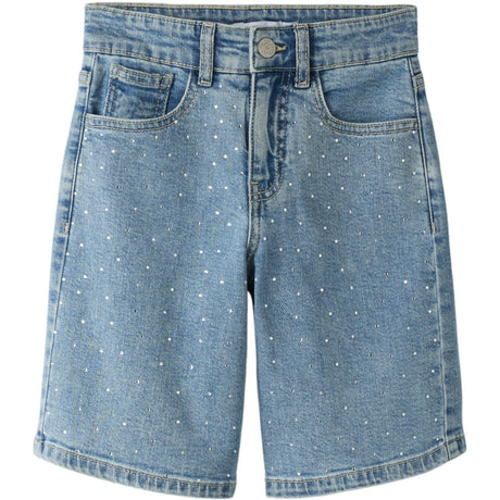 Name It Medium Blue Denim Nkfrose Hw L Dnm Rhine Shorts 2277-Bc