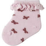 Name It Cradle Pink Nbffutterfly Strømper