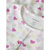 Name It Cloud Dancer Random Hearts Nmfvemia Ss Kjole