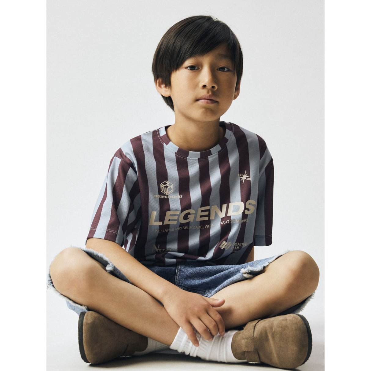 Name It Blue Fog Nkmfidur Ss Nreg Topp