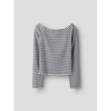 Name It Navy Blazer Bright White Nkfforta Ls Slim Topp
