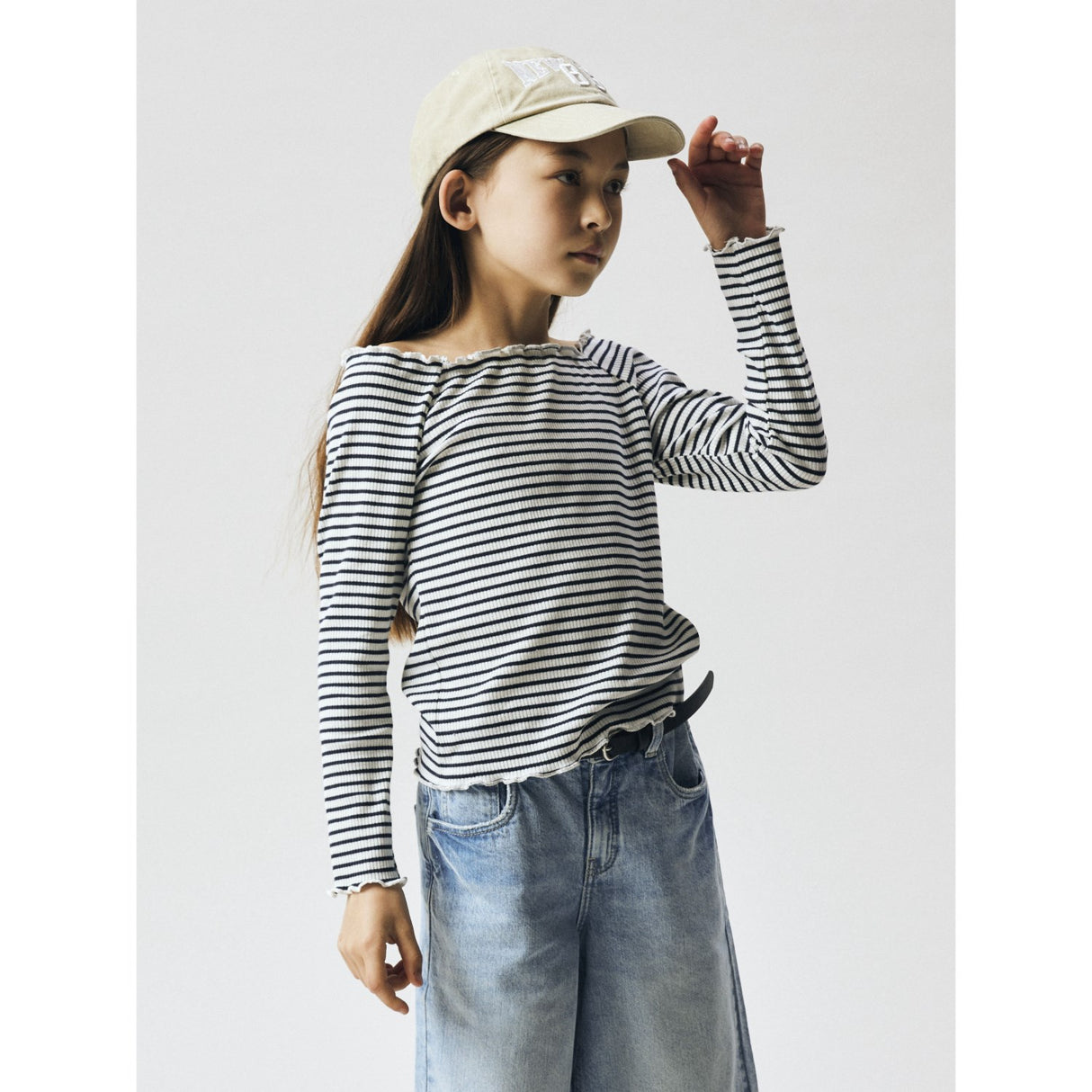 Name It Navy Blazer Bright White Nkfforta Ls Slim Topp
