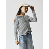Name It Navy Blazer Bright White Nkfforta Ls Slim Topp