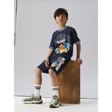 Name It Navy Blazer Nkmmoris Pokemon Nreg Poly Ss Topp Sky