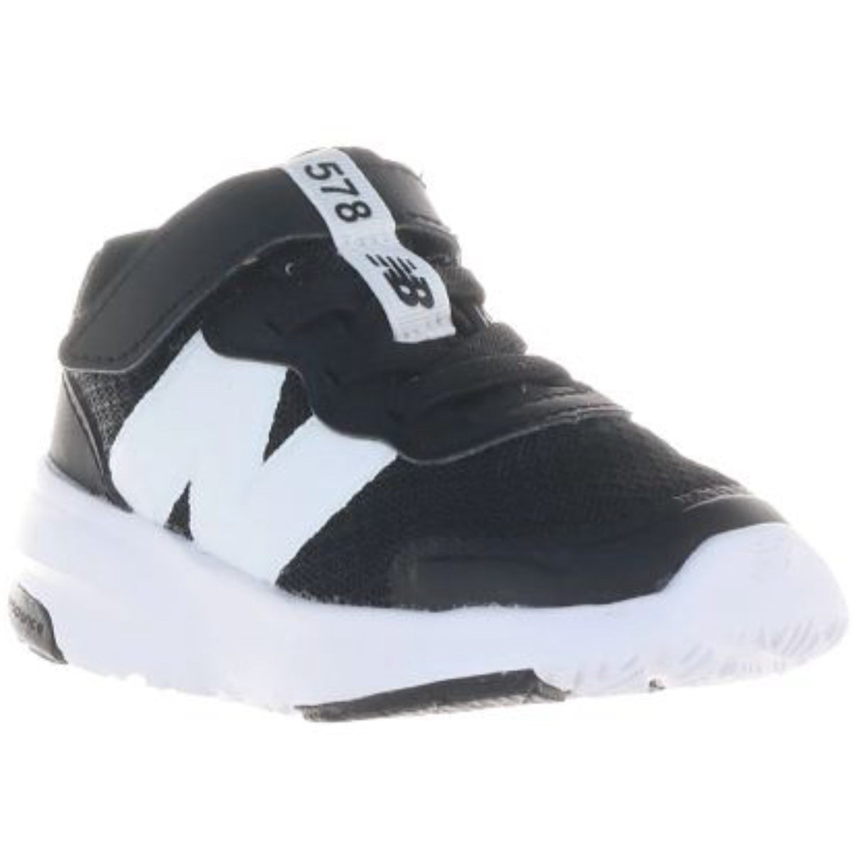 New Balance Black New Balance FreshFoam 578 Kids Bungee Lace Med Topp Stropp