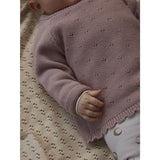 Lil'Atelier Misty Rose Nbflaguna Ls Omslags Strikk Lil Noos