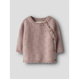 Lil'Atelier Misty Rose Nbflaguna Ls Omslags Strikk Lil Noos