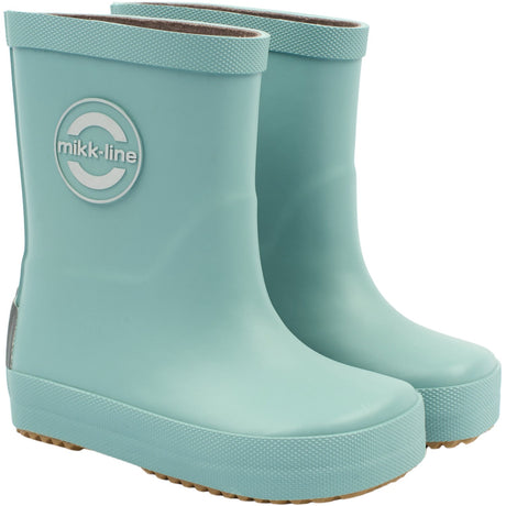 Mikk-Line Stone Blue Gummistøvler Solid - Barefoot