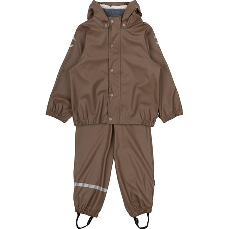 Mikk-Line Chocolate Chip Pu Rain Sett M/ Susp.