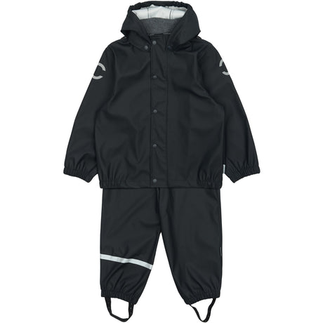 Mikk-Line Dark Navy Pu Rain Sett M/ Susp.