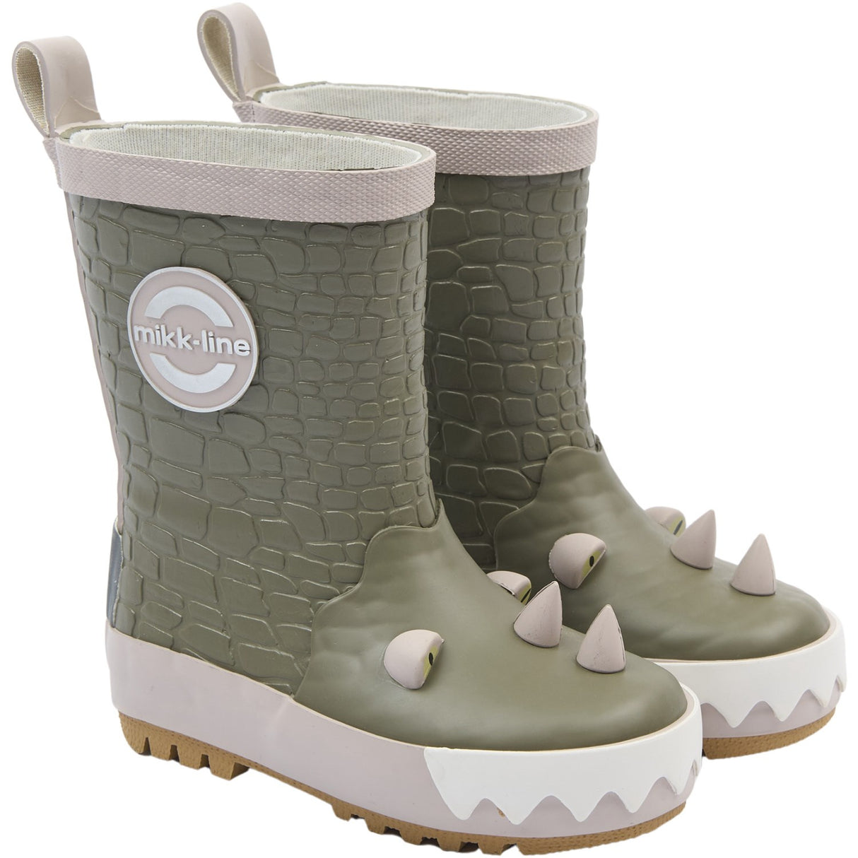 Mikk-Line Dusty Olive Gummistøvler 3D Dragon