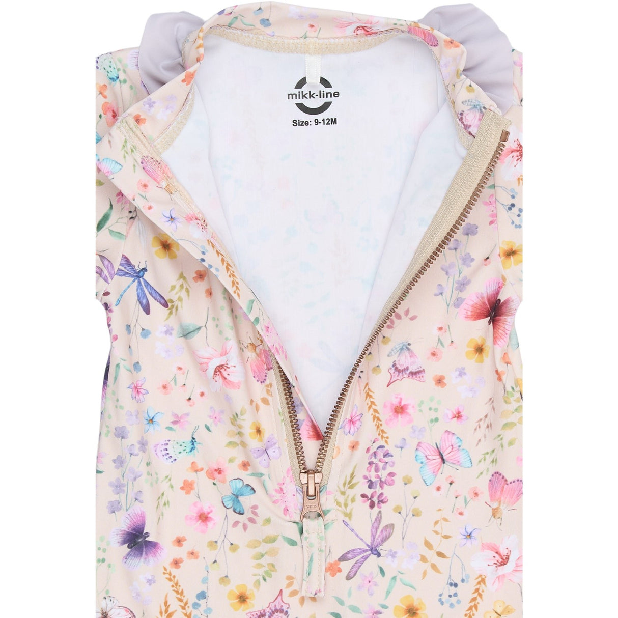 Mikk-Line Butterfly AOP Swim Drakt Uv Frill AOP