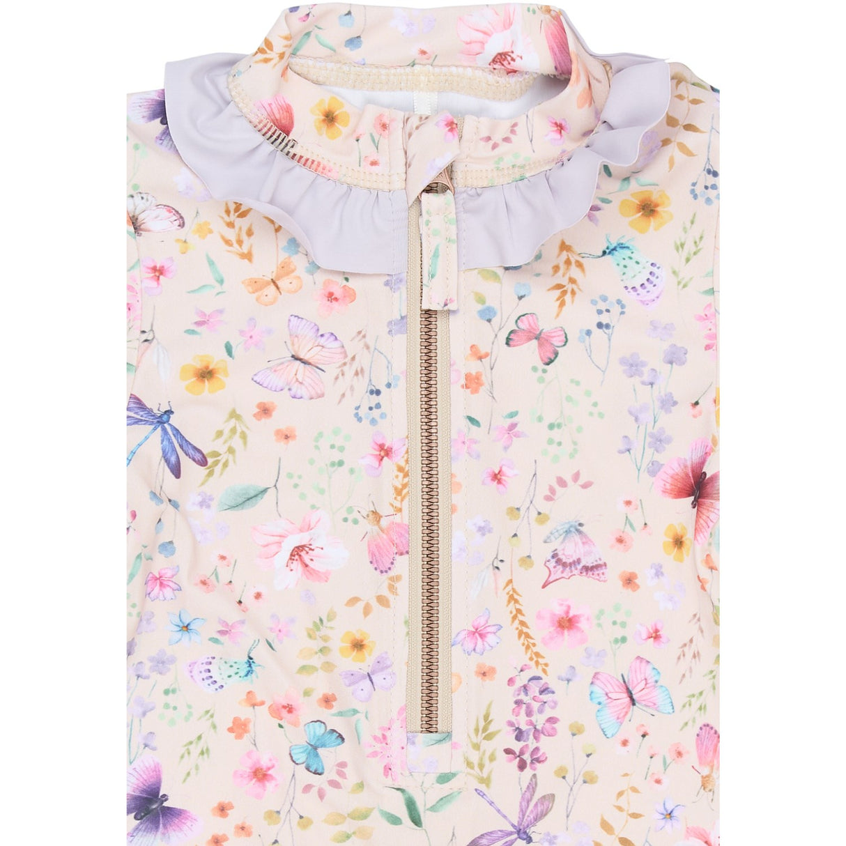 Mikk-Line Butterfly AOP Swim Drakt Uv Frill AOP