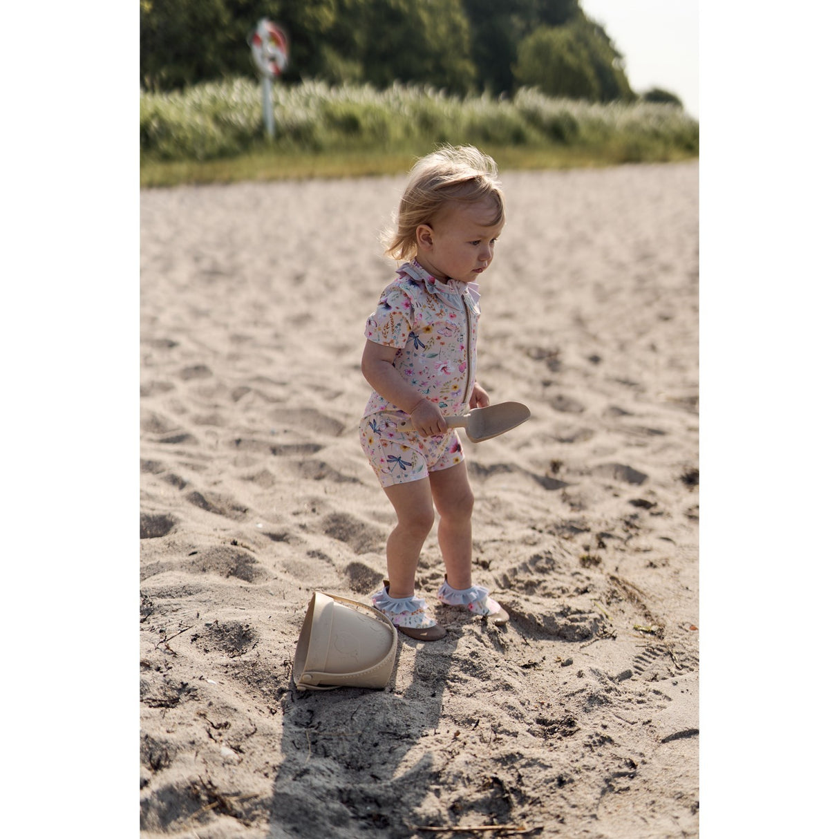 Mikk-Line Butterfly AOP Swim Drakt Uv Frill AOP