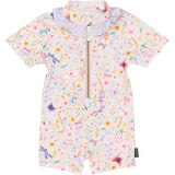 Mikk-Line Butterfly AOP Swim Drakt Uv Frill AOP