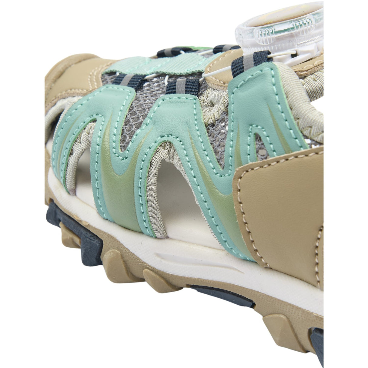 Mikk-Line Stone Blue Sandal Med Mesh