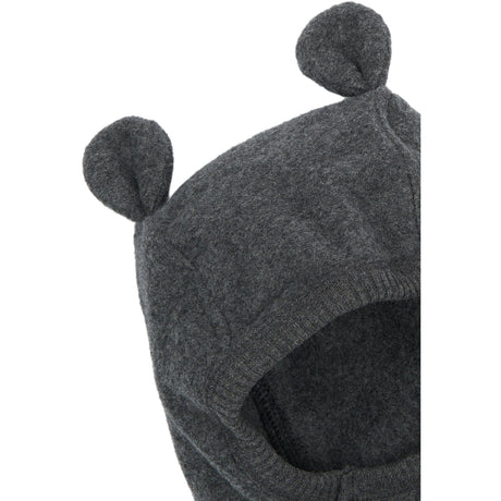 Mikk-Line Anthracite Melange Bomull Fleece Fullface Med Ears