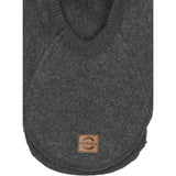 Mikk-Line Anthracite Melange Bomull Fleece Fullface Med Ears