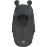 Mikk-Line Anthracite Melange Bomull Fleece Fullface Med Ears