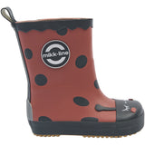 Mikk-Line Henna Gummistøvler Ladybug Barefoot