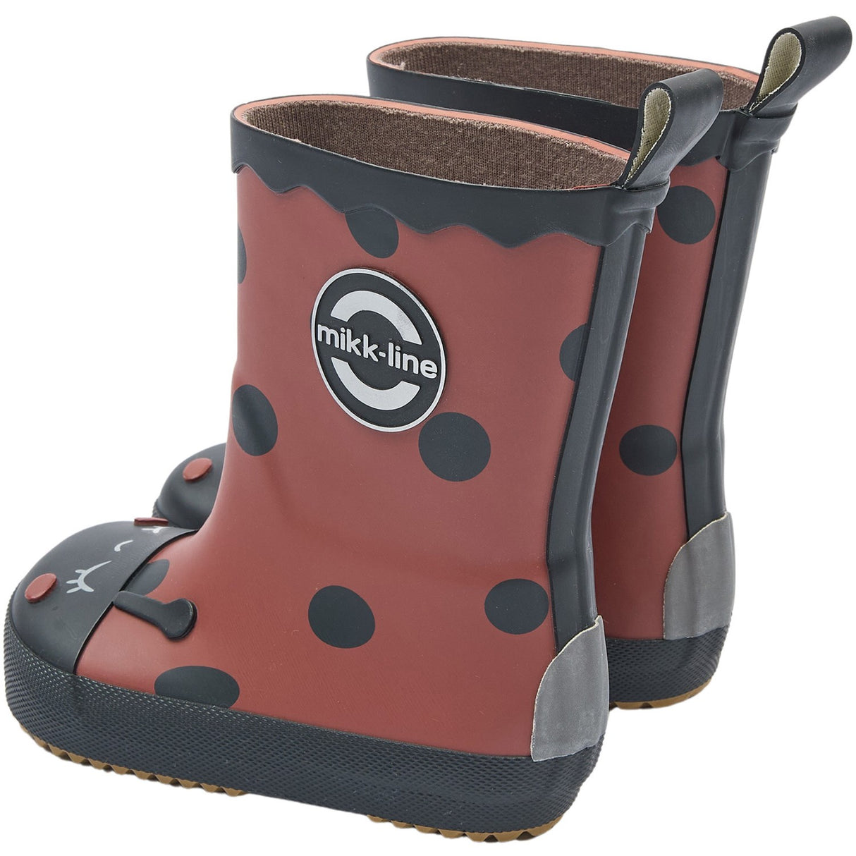 Mikk-Line Henna Gummistøvler Ladybug Barefoot