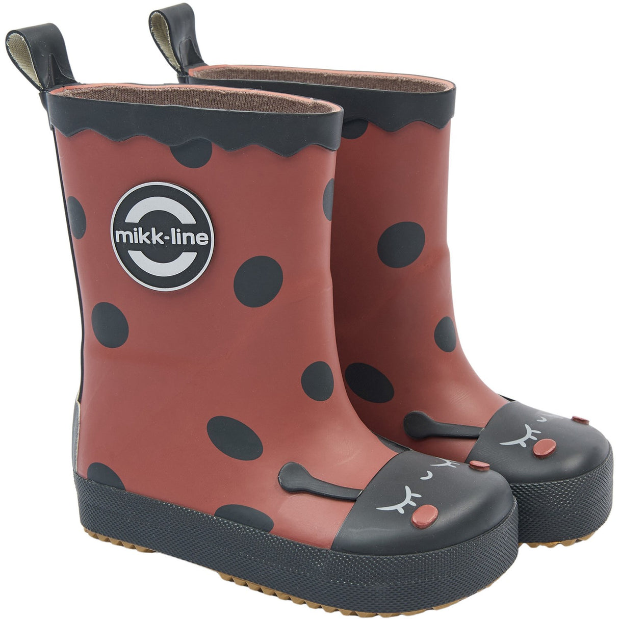 Mikk-Line Henna Gummistøvler Ladybug Barefoot
