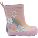 Mikk-Line Adobe Rose Gummistøvler Rainbow Patch Barefoot