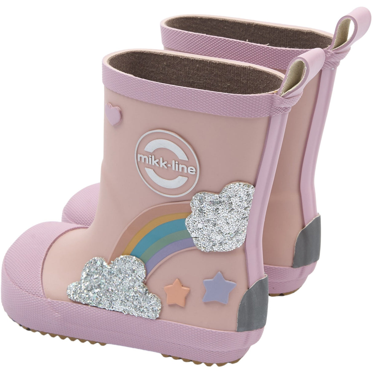 Mikk-Line Adobe Rose Gummistøvler Rainbow Patch Barefoot