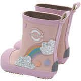 Mikk-Line Adobe Rose Gummistøvler Rainbow Patch Barefoot