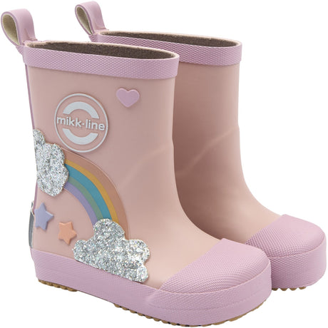 Mikk-Line Adobe Rose Gummistøvler Rainbow Patch Barefoot