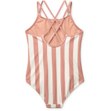 LIEWOOD Coral Blush / Creme De La Creme Stripe Suna Stripe Badedrakt