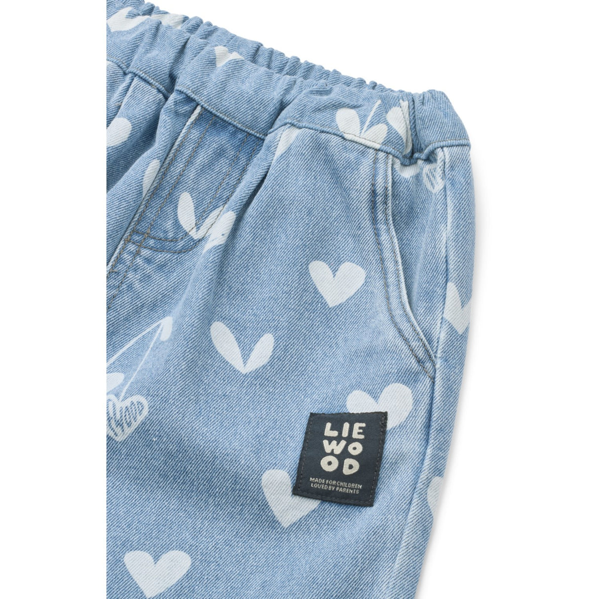 LIEWOOD Sweethearts / Light Blue Denim Borris Printed Denim Bukser