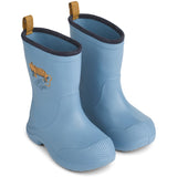 LIEWOOD Tiger / Beach Blue Aston Gummistøvler