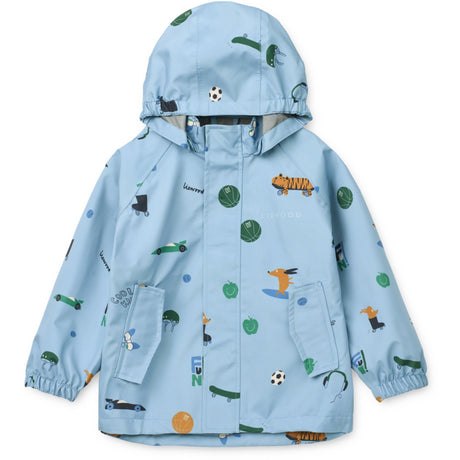 LIEWOOD Fun / Beach Blue Pedia Regntøy Sett