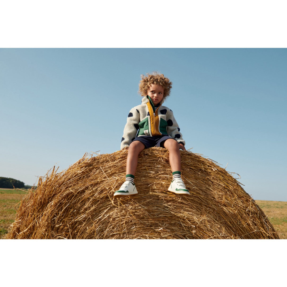 LIEWOOD Spot Dots / Mist Noam Pile Jakke