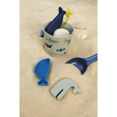 LIEWOOD Shark / Dove Blue Gilma Shark Strand Sett