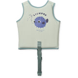 LIEWOOD Peppermint / Sandy Dove Seersucker Swim Vest