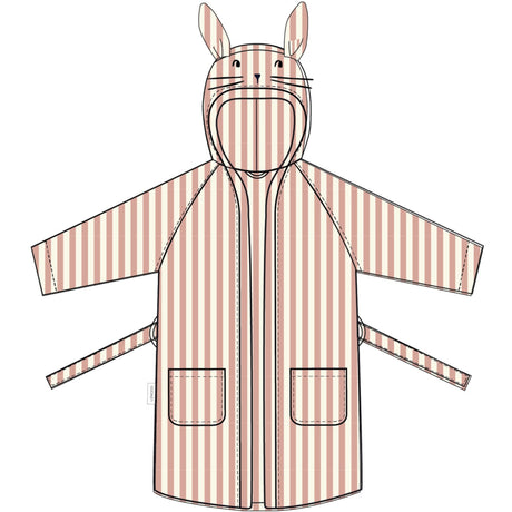 LIEWOOD Coral Blush / Creme De La Creme Stripe Lily  Badekåpe