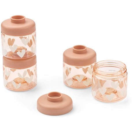 LIEWOOD Sweethearts / Pale Tuscany Dominique Food Tritan Boxes 100 Ml 4-Pakke