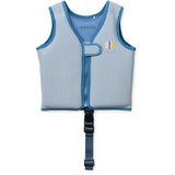 LIEWOOD Y/D Stripe Riverside / Creme De La Creme Dove Seersucker Swim Vest
