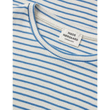 Mads Nørgaard Vanilla Ice/Bright Cobalt 2X2 Bomull Stripe Talino Tee L/S