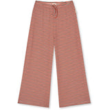 Mads Nørgaard Fiery Red/Vanilla Ice 2X2 Bomull Stripe Verona Bukser